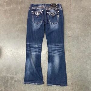 Miss Me Women's Bootcut Jeans Size 30 Dark Wash Y2K Western Denim